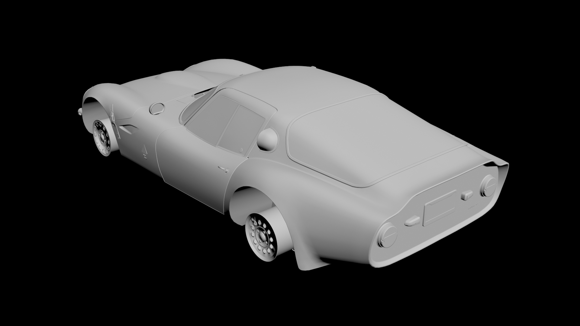 3D model Alfa Romeo Giulia TZ2 replica kit car body kit 3D print